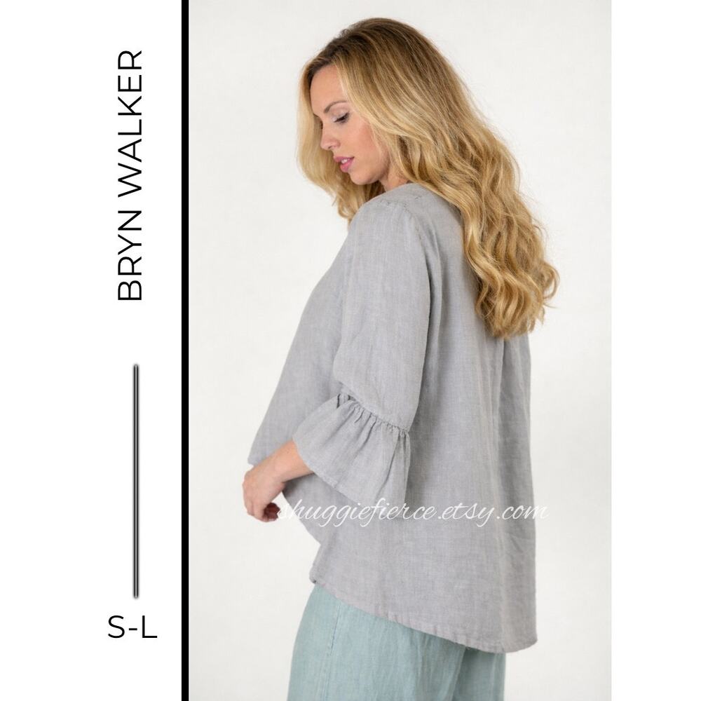 MSRP: $248 ✨ Bryn Walker 100% Linen Fran Shirt High-Low Top Size S-L✨QUICK SHIP